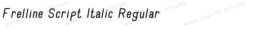 Frelline Script Italic Regular字体转换